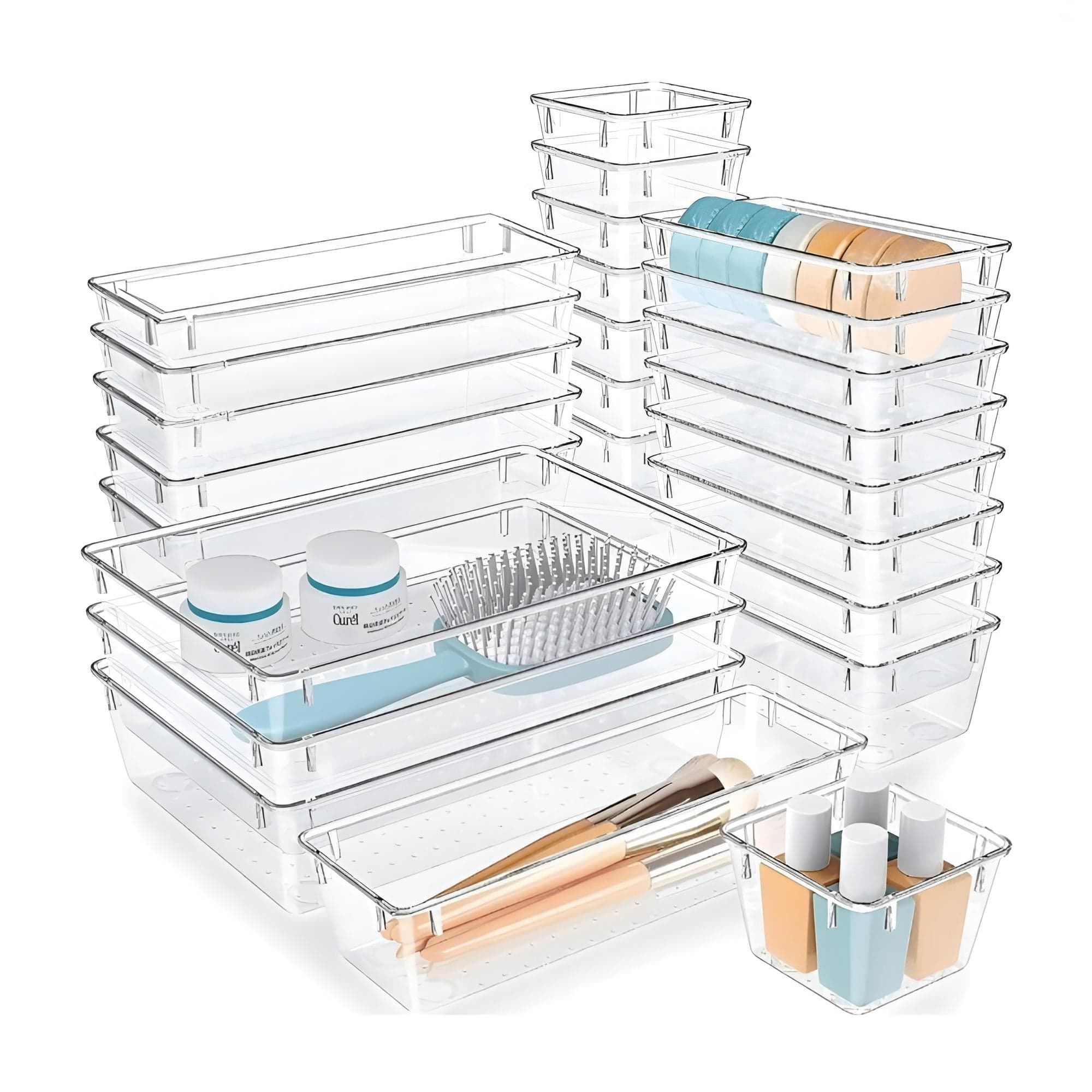 Schubladen-Organizer-Set – 25-teilig mit 4 Grössen – novistore