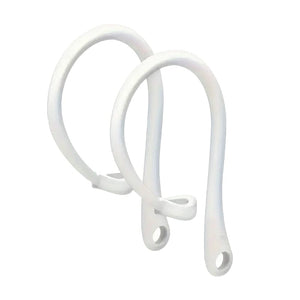 Weisse Silikon Ohrbügel für Airpods von der Seite