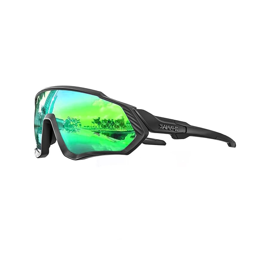 Kapvoe Sport Sonnenbrille – polarisiert, mit Ersatzglas & Kurzsichtigk – – Büro, Haushalt & Elektronik