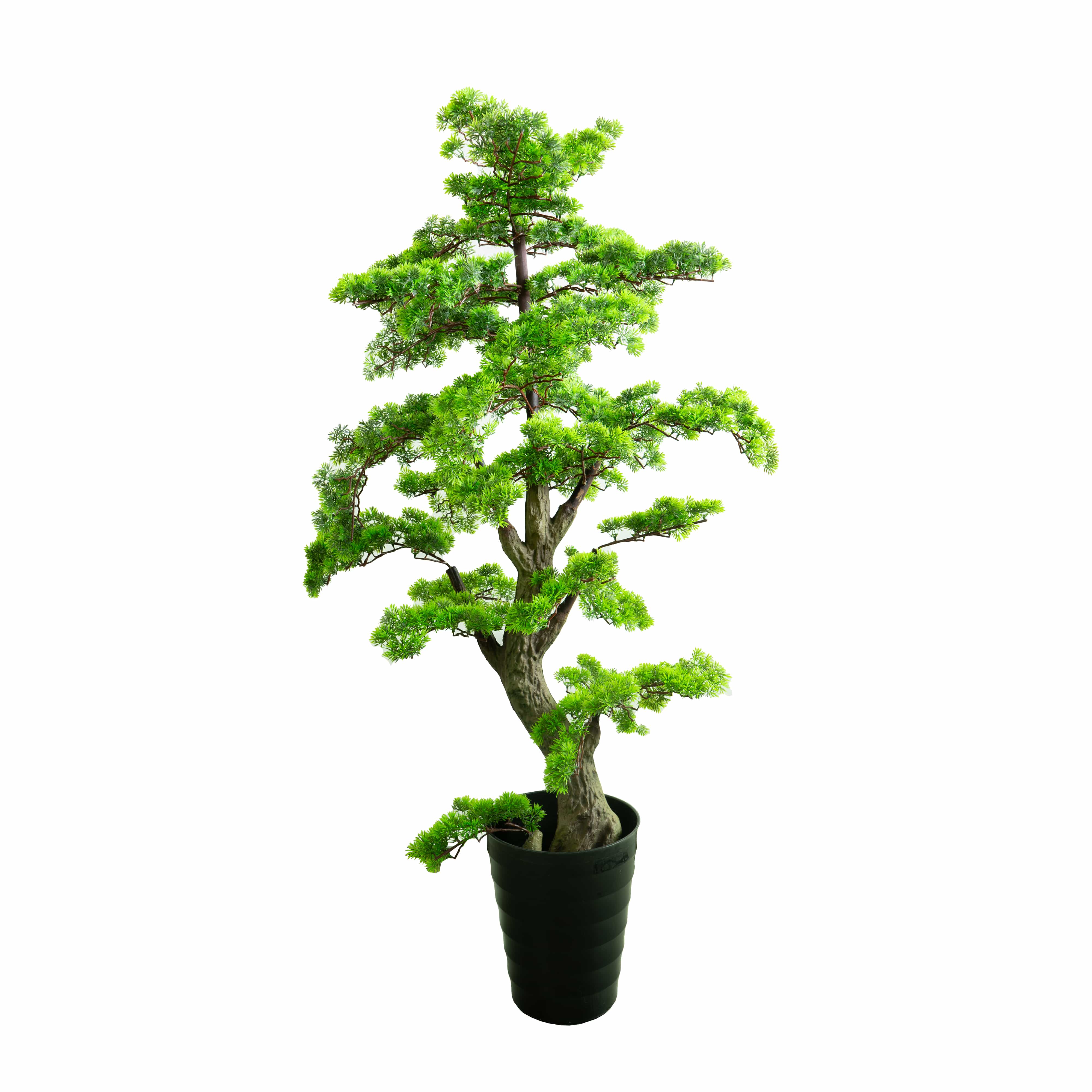 Kunst Bonsai Baum – 160 cm, pflegeleicht, asiatisches Design mit Topf – novistore