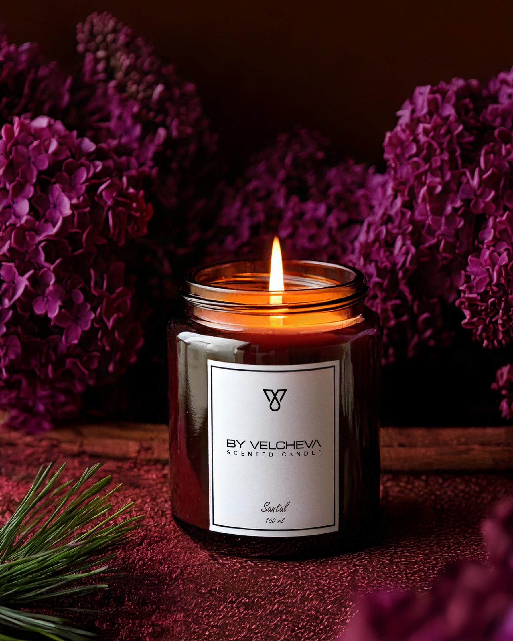 BY VELCHEVA Duftkerze - Santal