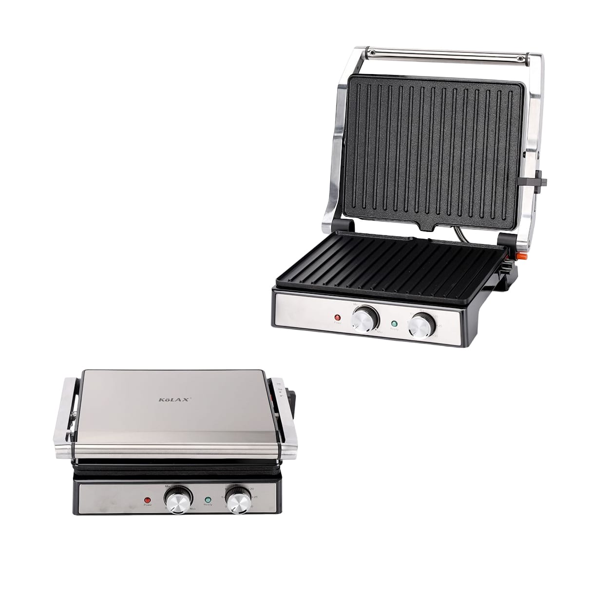 KöLAX Press Grill XL – Kontaktgrill mit Doppel-Grillfläche, 2000W