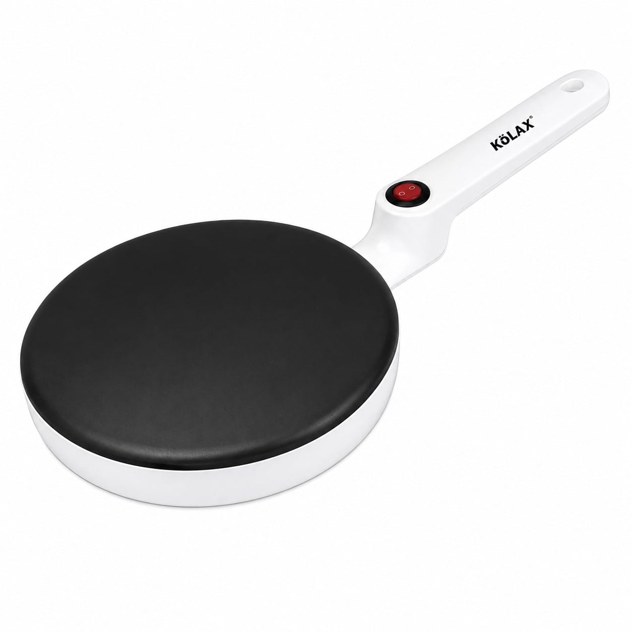 KöLAX Elektrischer Crêpes-Maker mit Backplatte & Servierteller – Antihaft Crêpe-Pfanne