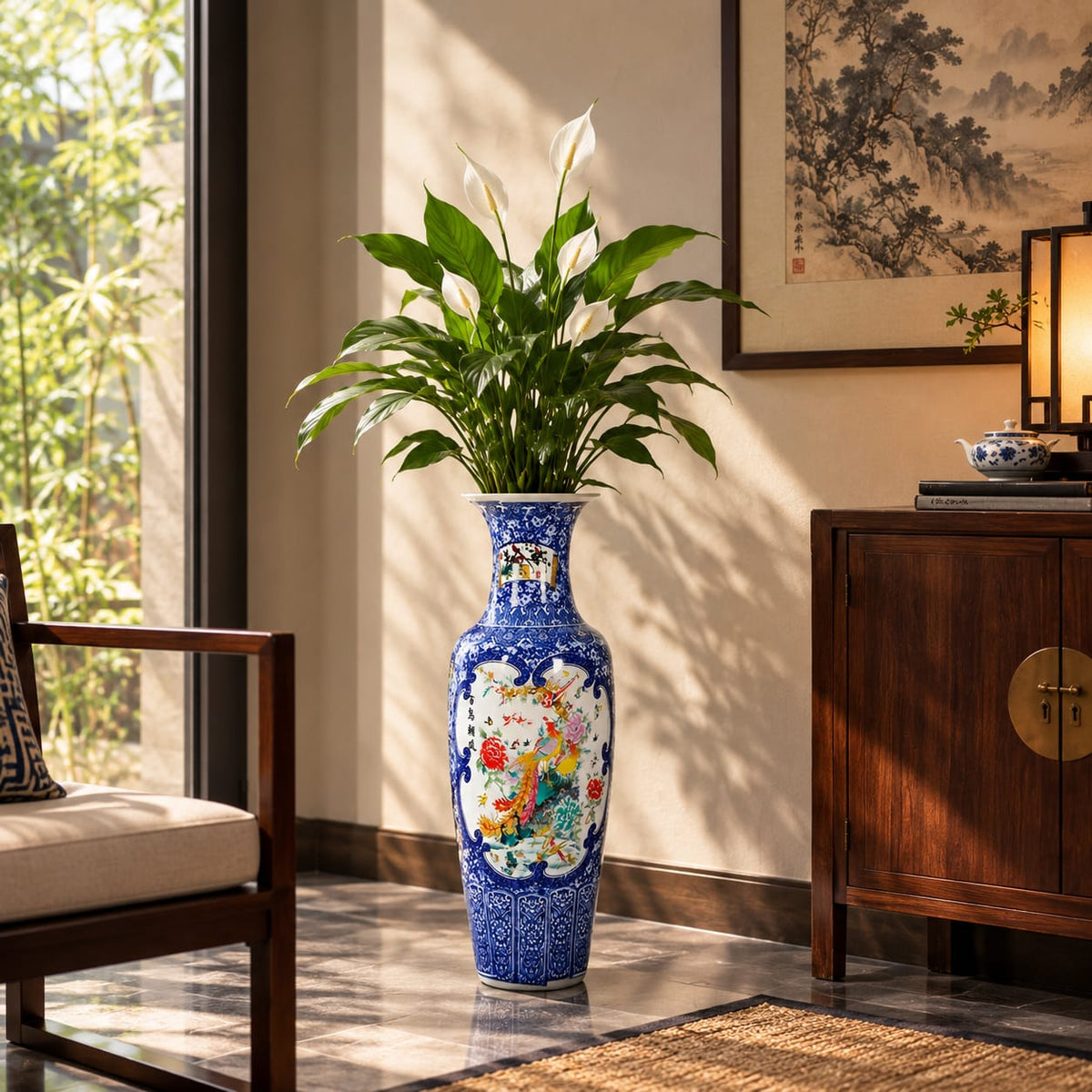 Deko-Vase Chinesischer Folklore-Stil