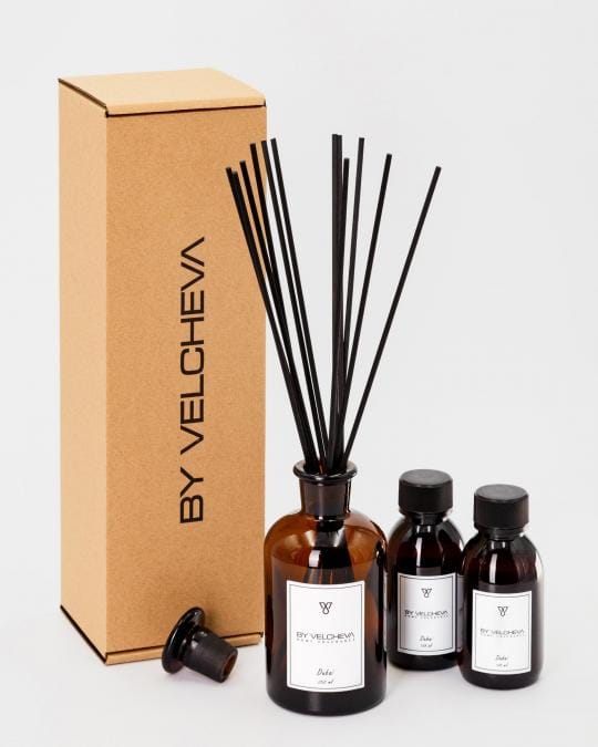 By Velcheva Raumduft Mikado Palermo – 125 ml, Bergamotte, Jasmin & Vanille