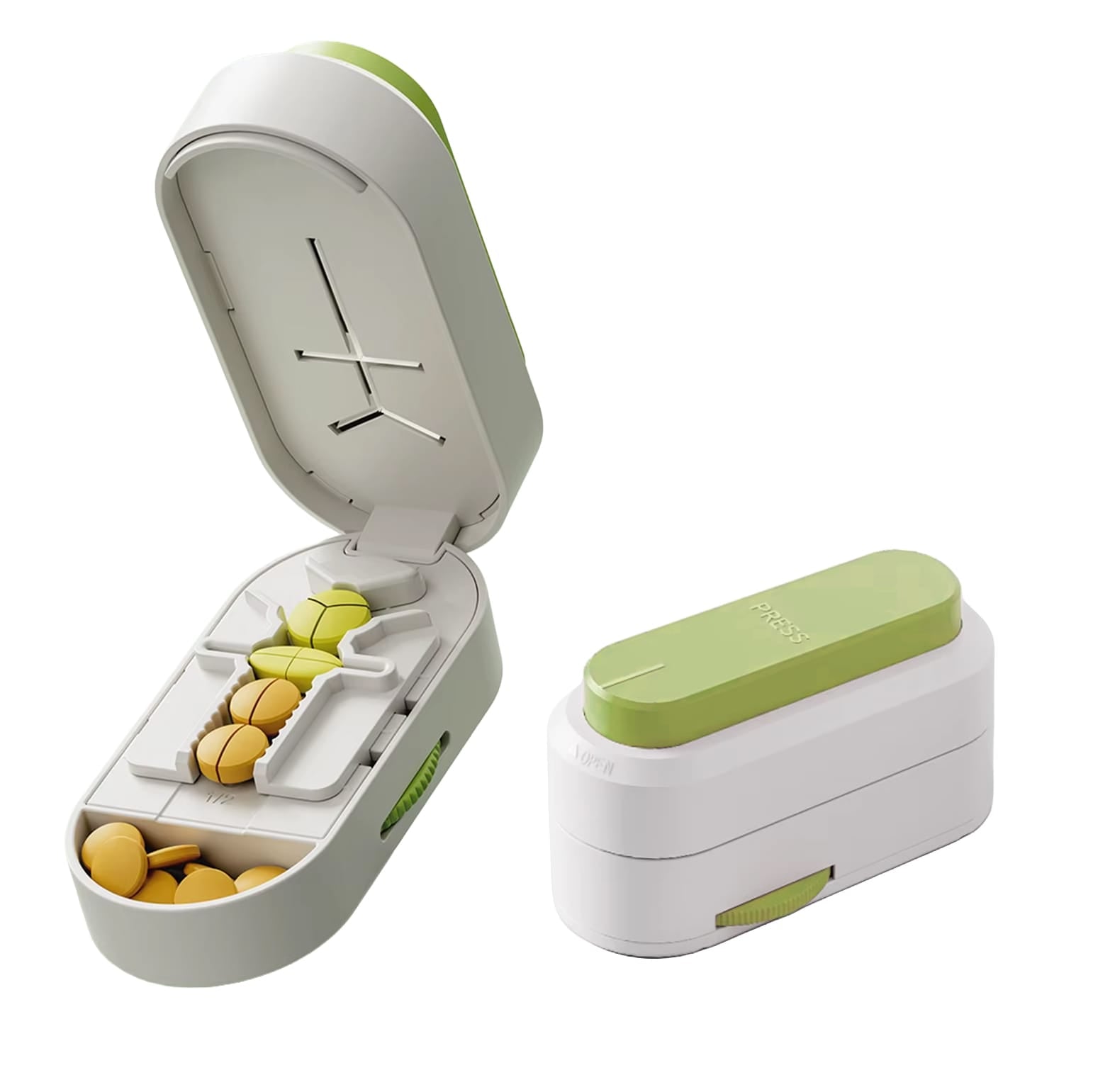 2-in-1 Tablettenteiler & Pillendose – novistore