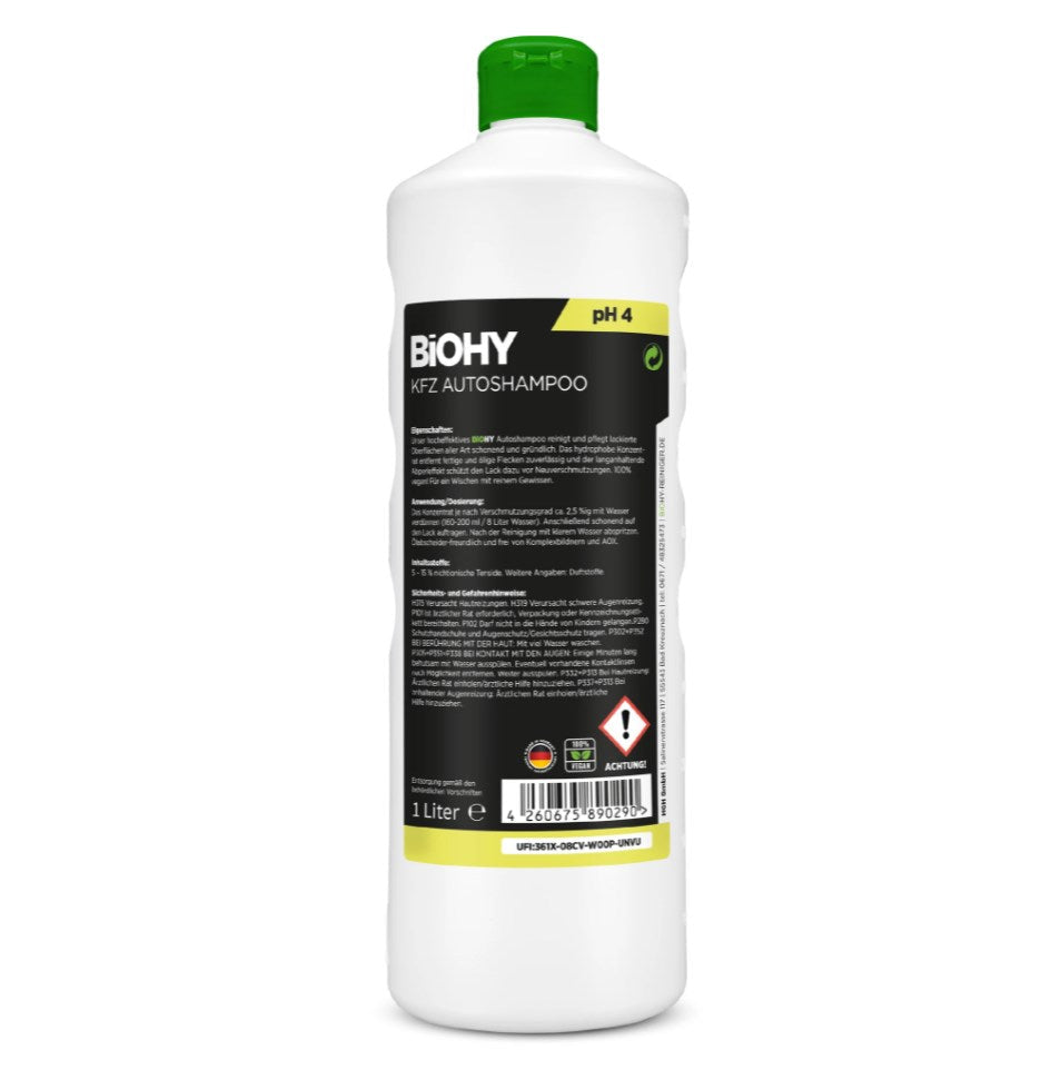 BiOHY KFZ Autoshampoo 1L (Konzentrat) - novistore.ch