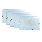 Fächermappe A4 Transparent – 13 Fächer & 12 Beschriftbare Tabs