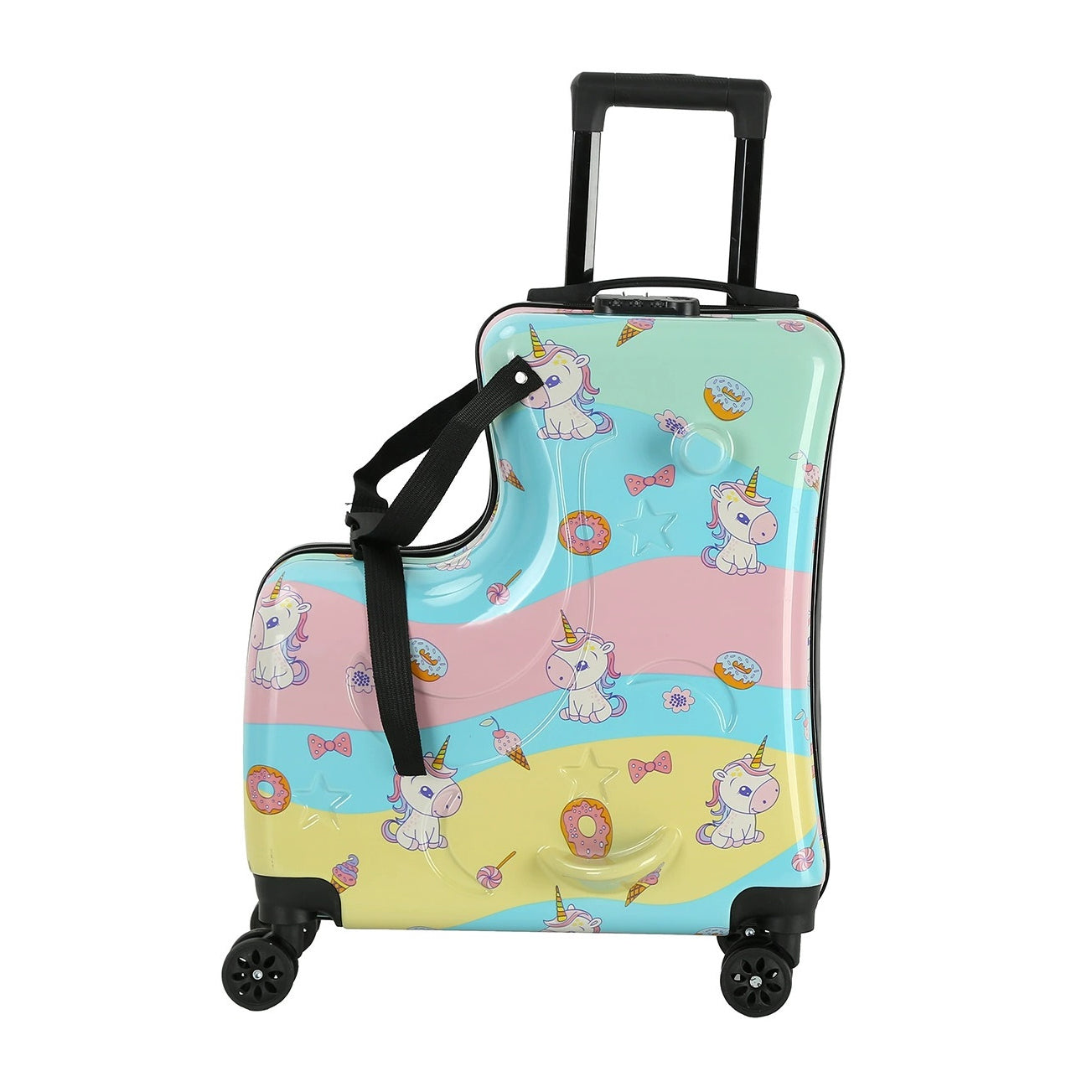 Kinder-Reisekoffer mit Sitz