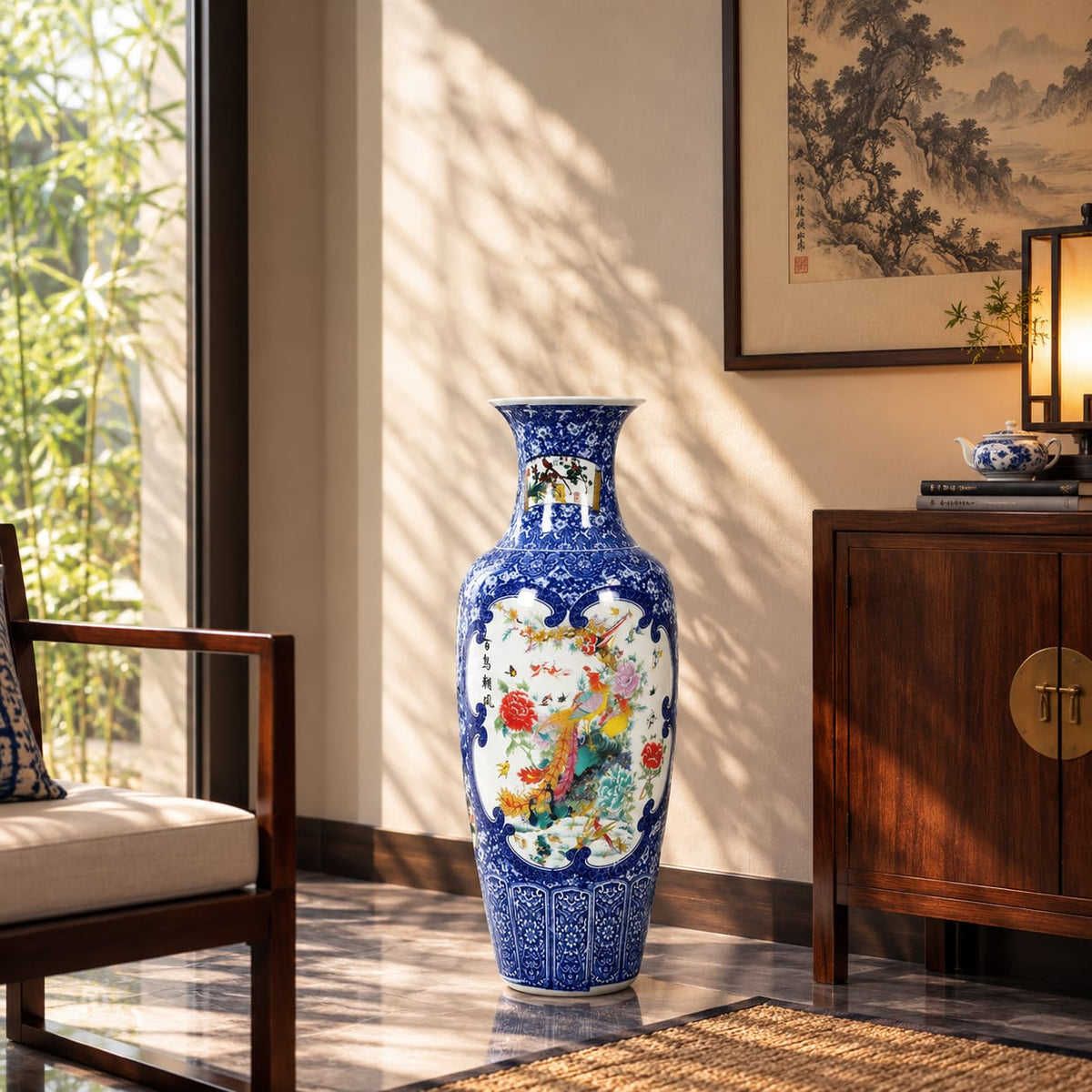 Deko-Vase Chinesischer Folklore-Stil