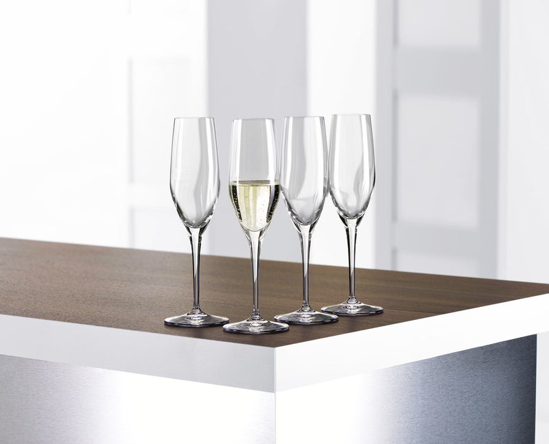 Bruchsichere Champagnergläser aus Kunststoff – Robustes 4er-Set, ca. 23 cm