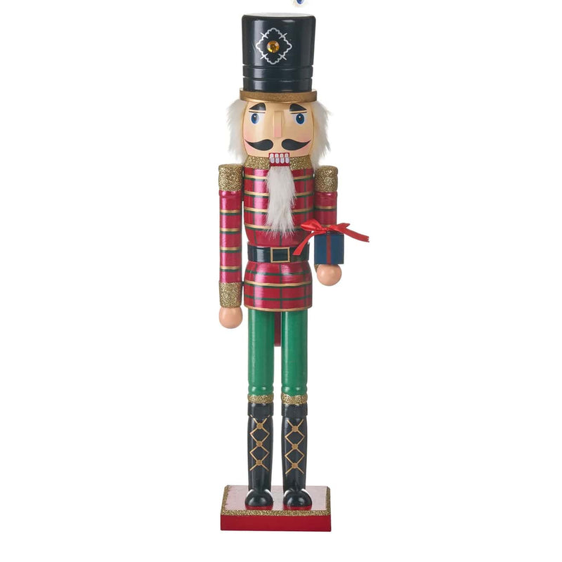 Edler Nussknacker aus Holz – 50 cm grosser Weihnachtsmann als festliche Weihnachtsdekoration