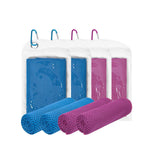 Kühltuch Set mir Karabiner 4-teilig