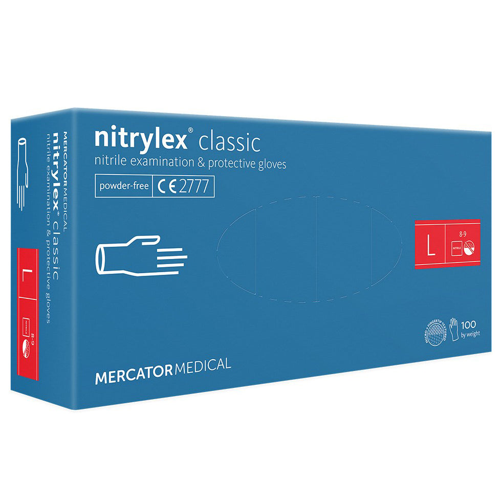 Mercator Nitrylex Classic Handschuhe Blue 100 Stk./Box - novistore.ch