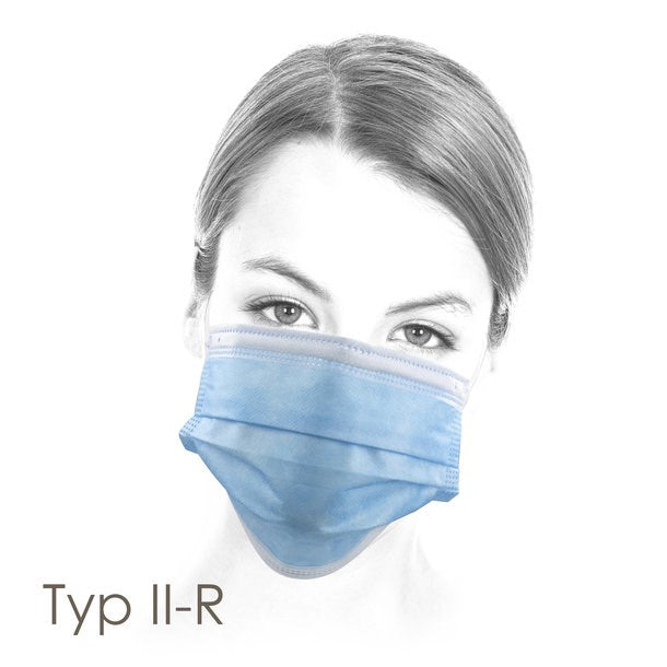 Medizinische-OP-Maske: Typ II-R | Blau 50er Packung - novistore.ch